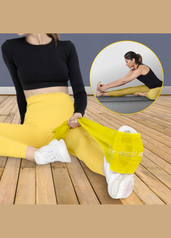 Лента-эспандер для спорта и реабилитации Flat Band 200 х 15 см 1-2 кг Yellow (P-5907222931639) 4FIZJO (301733339)