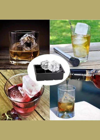 Набор форм для льда 3в1 Куб 4/6/8 ячеек (Н051349-351-353) No Brand (332211329)