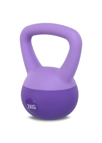 Гиря м'яка SOFT KETTLEBELL FI-0122-2 2кг (верх-PVC+TPR, наповнювач-пісок, фіолетовий) SP-Sport (361438788)