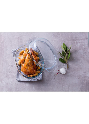 Каструля з кришкою, овальна, 4.4л+1.4л (460A000/7643) (7092313) Pyrex (372458768)