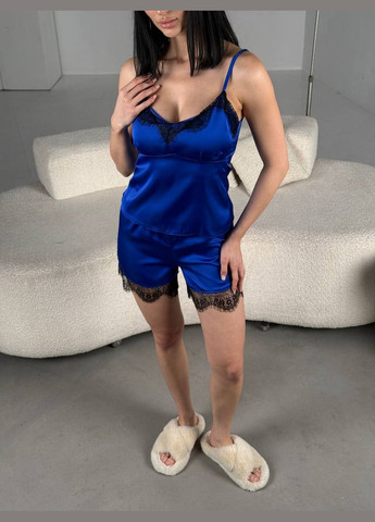 Синя всесезон жіноча електрик піжама No Brand