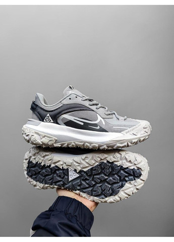 Білі Осінні кросівки чоловічі nike acg mounth fly gray найк асж маунс флай No Brand