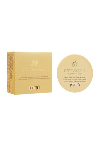 Petitfee & Koelf Гідрогелеві патчі для очей Золото-Равлик Gold/Snail Hydrogel Eye Patch 60 шт — Крем, Південна Корея (289134740)