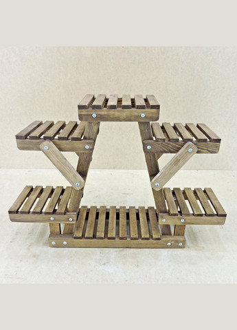 Подставка для цветов из дерева Тулуза капучино (ЦВТ-001709) No Brand (328227023)