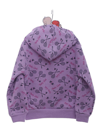 Фиолетовый демисезонный кофта на флисе для девочки pretty фиолетовая 110 см (44371) BABYKROHA