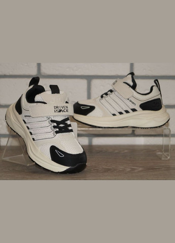 Бежевые демисезонные кроссовки спортивные бежевые с черным Jong Golf