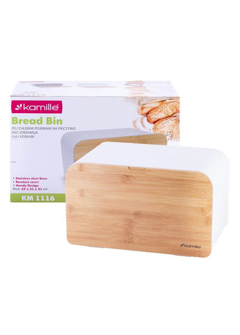 Хлібниця KM-1116 35х21х21 см біла Kamille (361023716)