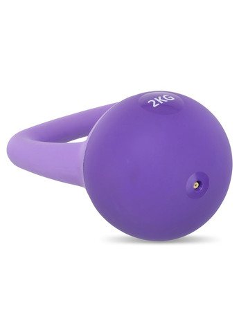 Гиря м'яка SOFT KETTLEBELL FI-0122-2 2кг (верх-PVC+TPR, наповнювач-пісок, фіолетовий) SP-Sport (361438788)
