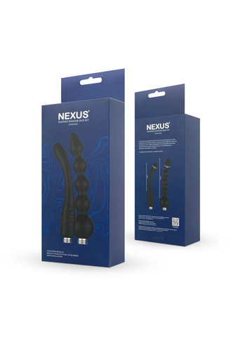 Набор анальных насадок для душа ADVANCED Shower Douche Duo Kit – Black, 2 шт Nexus (297202199)