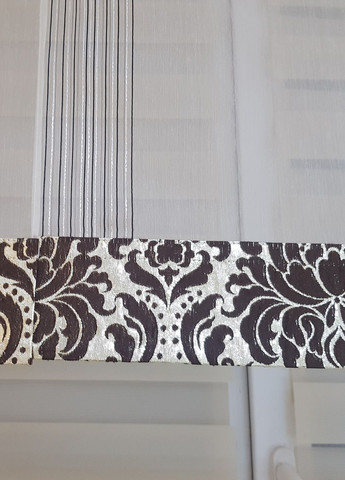 Комплект панельних фіранок 3шт карниз 130см молочний (12_1п) Firanka Line (328267228)