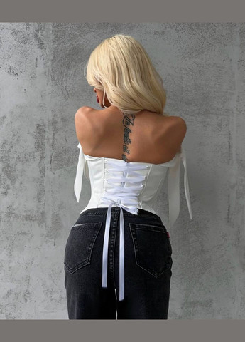 Вишуканий топ-корсет з шовку Adelante (348058722)