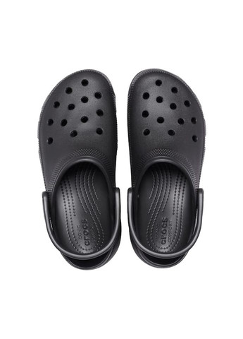 Черные женские кроксы classic platform clog w5-35-22.5 см black 206750 Crocs