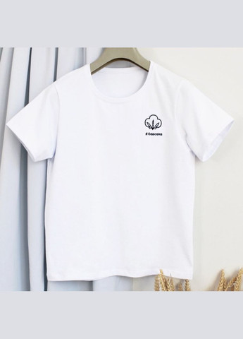 Футболка женская патриотическая с вышивкой Хлопок Ladan - (301026317)