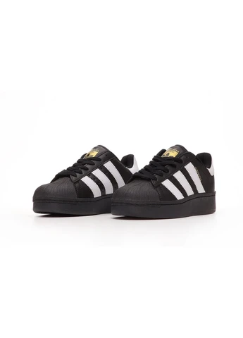 Комбіновані всесезонні кросівки superstar xlg black white platform No Brand