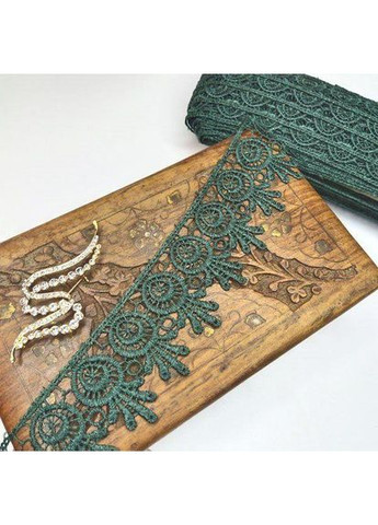 Мереживо макраме 5 см (20 м) колір-зелений (26-H1931-14) Plus-plus (354798332)