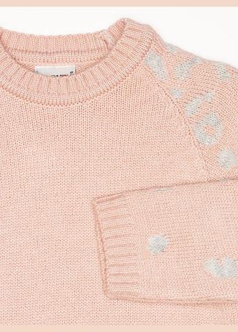 Світло-рожевий зимній костюм зі штанами для дівчинки колір пудровий цб-00224265 Cloudy