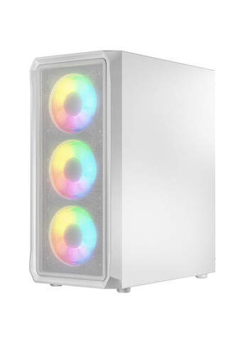 Корпус PORTOS MESH+GLASS ARGB fans 4x120mm WHITE без БЖ ATX Logic Concept (322131424)