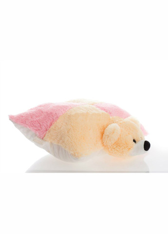 Подушкаигрушка мишка 45 см персиковый с розовым Алина (280915631)