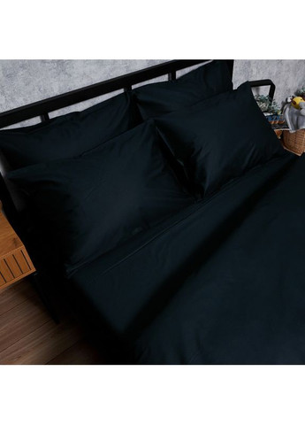 Комплект постельного белья Satin Premium «» Полуторный Евро 160х220 наволочки 4х70х70 (MS-820008494) Moon&Star Black Velvet (356113926)