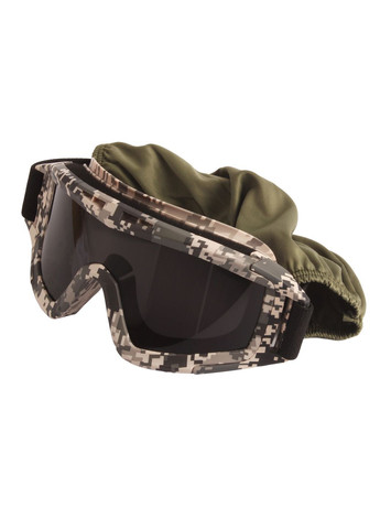 Тактические очки защитная маска с 3 линзами (Пиксель) / Баллистические очки с сменными линзами Daisy (280826692)