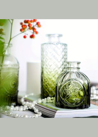 Стеклянная мини- ваза Антик 8-13 см, зеленый (стоимость за 1 шт) No Brand (335971105)