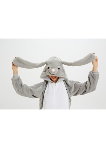 Пижама кигуруми Серый кролик XL (175-185 см) Jamboo (369669277)