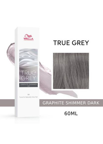 Кремтонер для сивого волосся з пігментами TRUE GREY DARK GRAPHITE SHIMMER Wella Professionals (292736527)