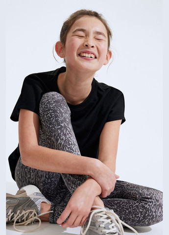 Чорна літня спортивна футболка H&M