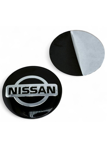 Наклейки с логотипом Ниссан 60 мм алюминиевые 4 штуки. No Brand (364957882)