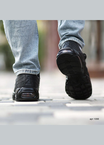 Черные демисезонные кроссовки мужские maxi95 black red Stilli Air Max 95