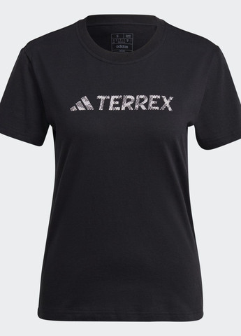 Черная всесезон футболка terrex classic logo adidas