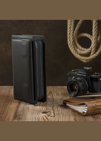 Клатч мужской кожаный 14833 Черный Vintage (302007999)