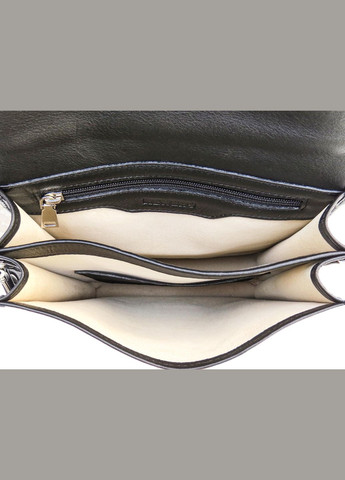 Чорна шкіряна сумка через плече з шкіряним підкладом N4227GA Newery (303830639)