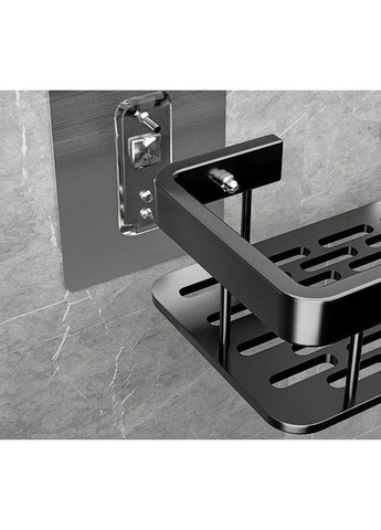 Набір металевих полиць для ванної кімнати 3шт Чорні (PH051342-3) Xiamen (368764938)