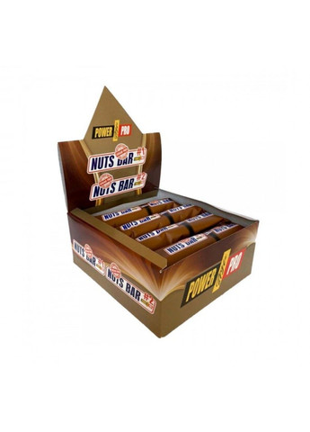 Низьковуглеводні Протеїнові Батончики Nuts Bar 100% Sugar Free - 20x70г Без цукру Power Pro (292395893)