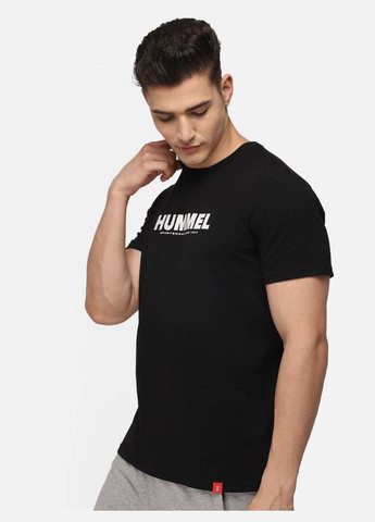 Черная футболка с логотипом для мужчины 212569 Hummel