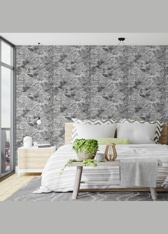 R061-2 Панель стінова у рулоні 3D 700мм*3,08м*2мм мармур чорний (D) SW-00002536 Sticker Wall (316101138)