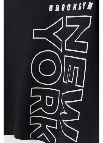 Чорна літня футболка H&M