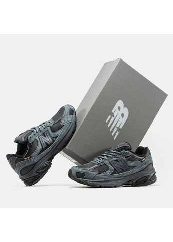 Темно-серые демисезонные кроссовки мужские new balance 2010 cordura grey black termo | нью беланс 2010 кордура термо темно-серые No Brand