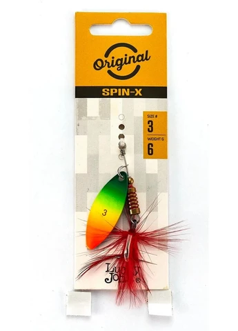 Вращающаяся блесна Lucky John SPIN X LONG 6,0 г FT для ловли в стоячих водоемах No Brand (402451574)
