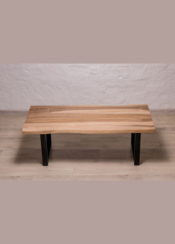 Кофейный стол с живыми краями M (орех) Чайный столик с стиле лофт EcoWalnut (294613520)