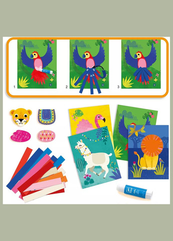 Набір для творчості "Кучеряві тварини" DJ09868 Djeco (333252357)