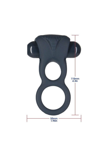 Двойное эрекционное кольцо с вибрацией Triad Vibrating Dual Cock Ring пульт ДУ Lux Active (298473644)