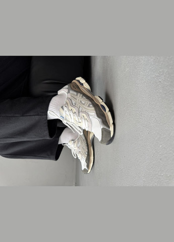 Кросівки жіночі і чоловічі Asics Gel-NYC white grey brown | Асікс Гель-НЮК білі сірі коричневі No Brand білі демісезони (316091123)