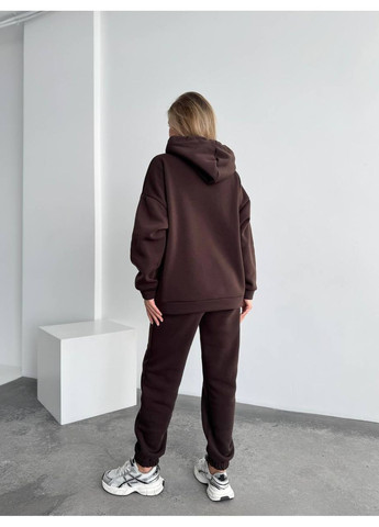 Жіночий оверсайз костюм на флісі з худі Nositi (366029969)