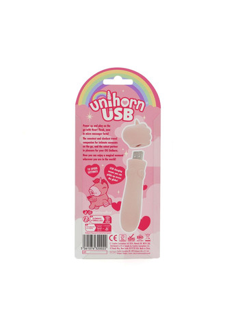 Вибратор-единорожка USB Bullet - Heart Throb, виброшар, USB-зарядка - CherryLove Unihorn (369666158)