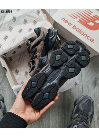 Цветные демисезонные кроссовки мужские new balance 9060 brown нью беланс 9060 No Brand