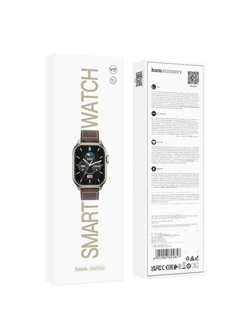Смарт часы Y17 Smart sports watch (с поддержкой звонков) золотистые Hoco (297569406)