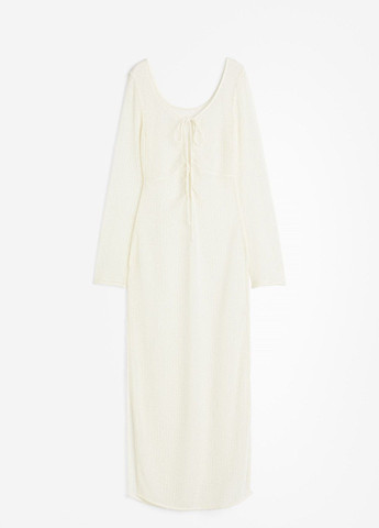 Білий пляжна сукня H&M однотонна
