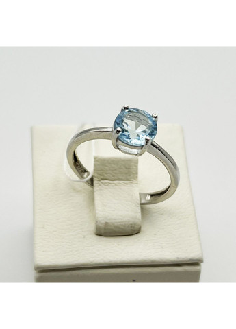 Кольцо серебряное с голубым топазом 18 1,85 г No Brand (370142580)
